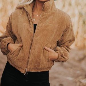 Brown Cropped Coat